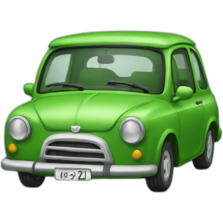 Carro verde emoji