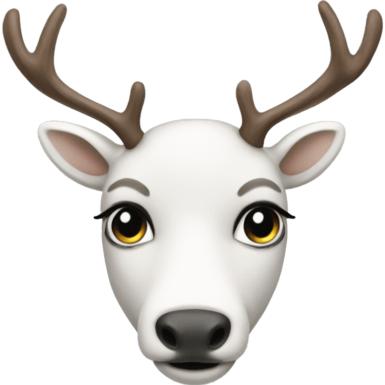 white-reindeer emoji