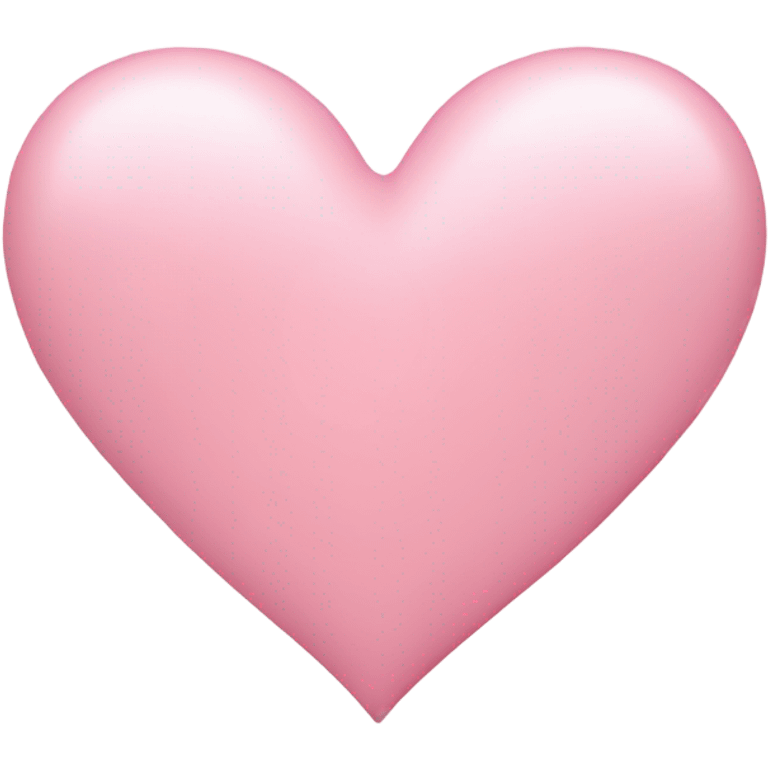 A soft pink heart  emoji