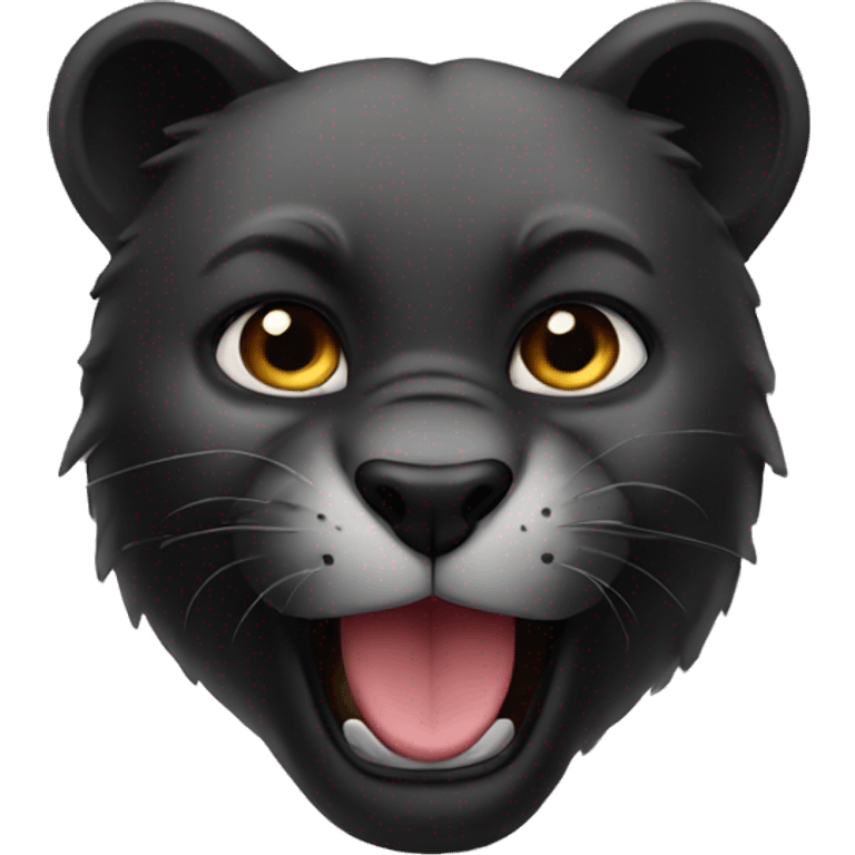 Panther loves bear  emoji