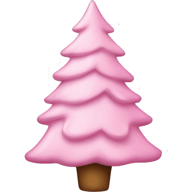 Light pink Christmas tree emoji