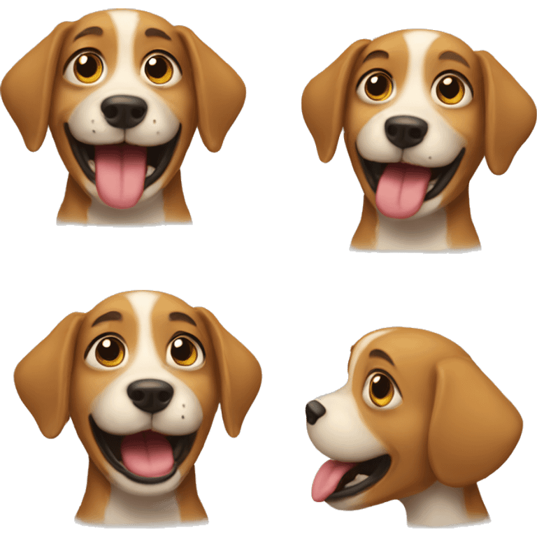 The giggling doggie emoji