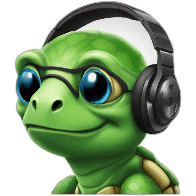 dj turtle emoji