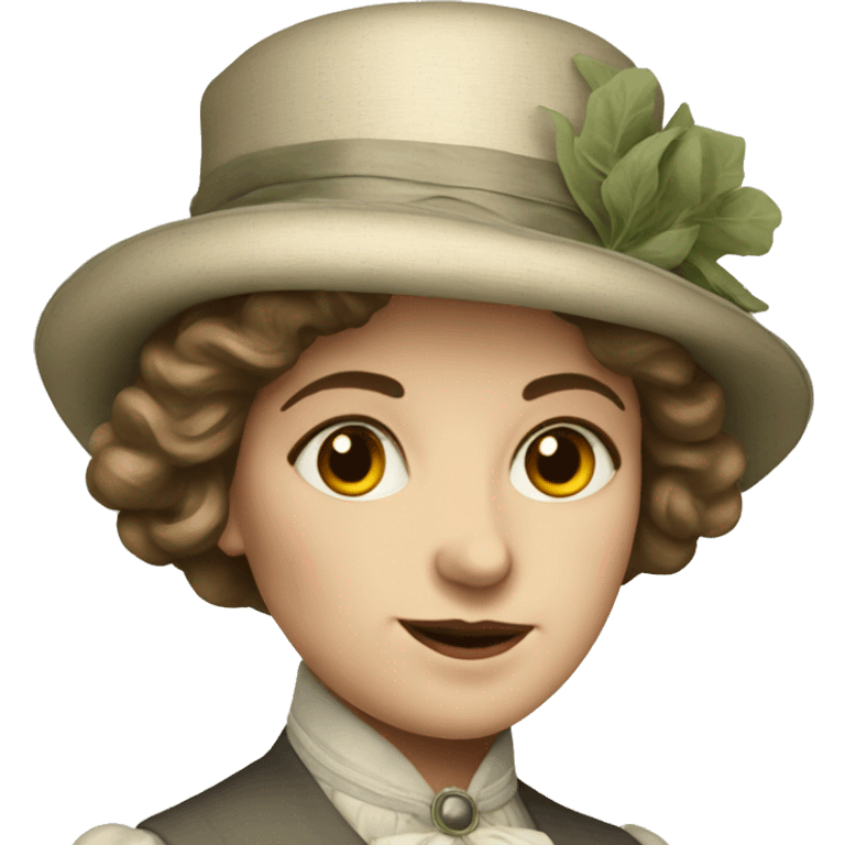 Edwardian woman emoji