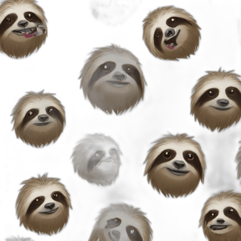 Punk sloth emoji