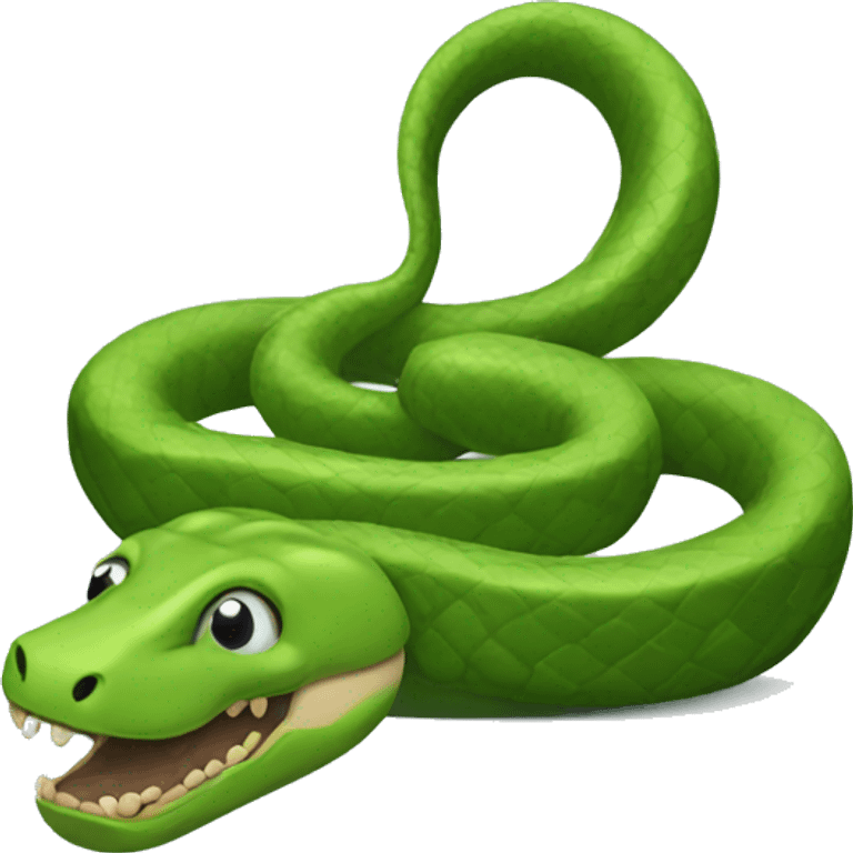 snake but which is bean emoji