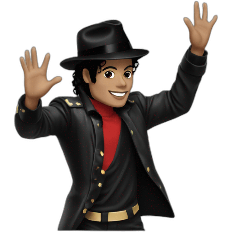 Michael Jackson waving emoji