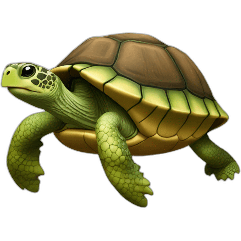 Chausson sur tortue emoji