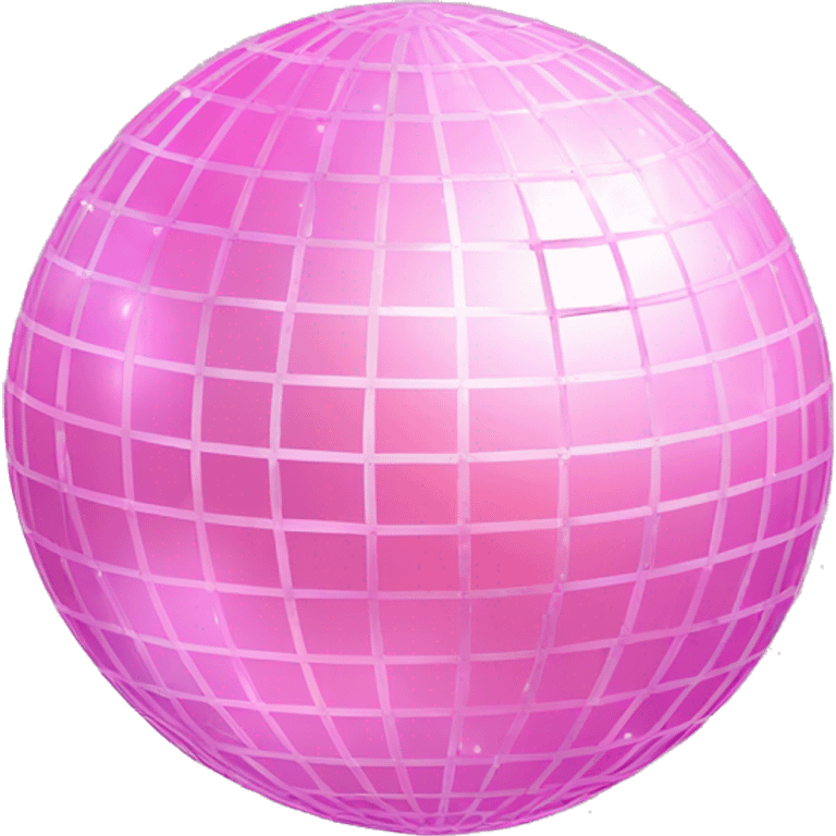 Pastel pink disco ball emoji