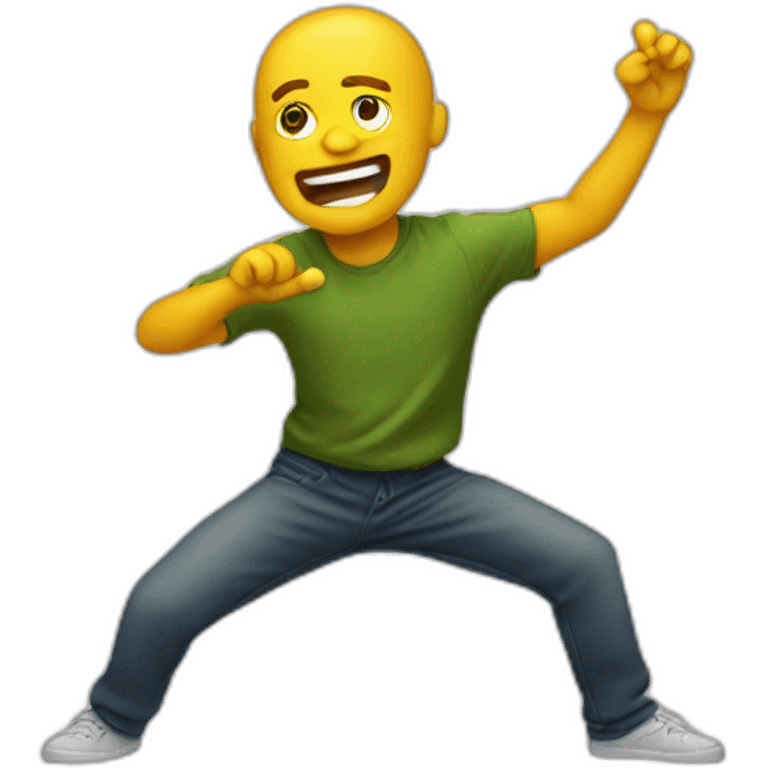 Emoji qui fait un dab emoji