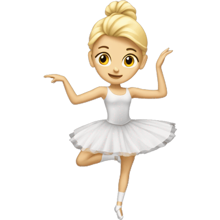 Blonde girl dancing ballett emoji