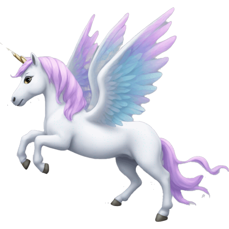 Winged unicorn emoji