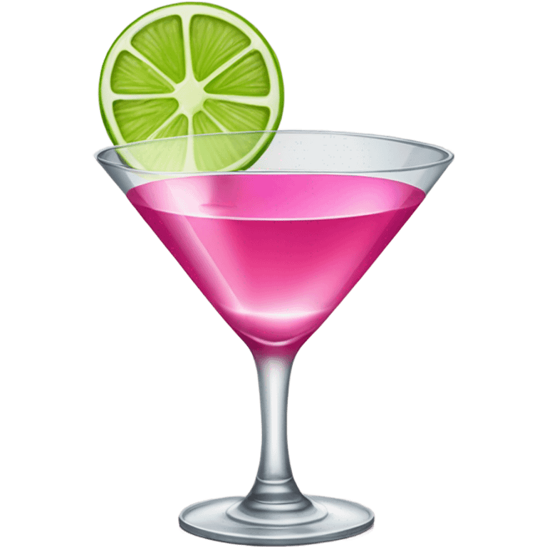 cosmopolitan with a lime emoji