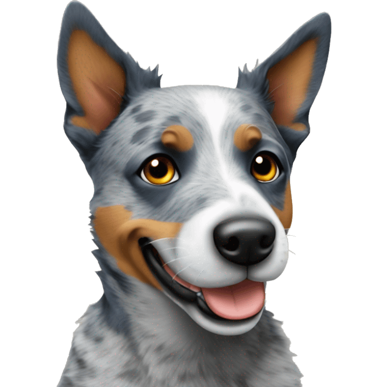 Blue heeler funny emoji