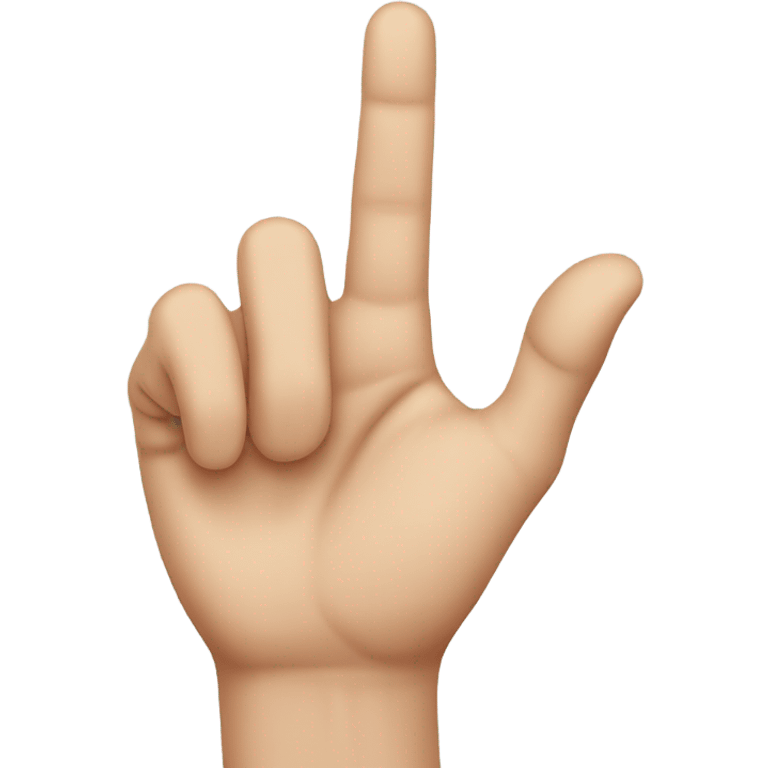 Hand doing L in sign language  emoji