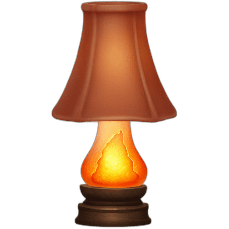 Salt lamp on a base emoji