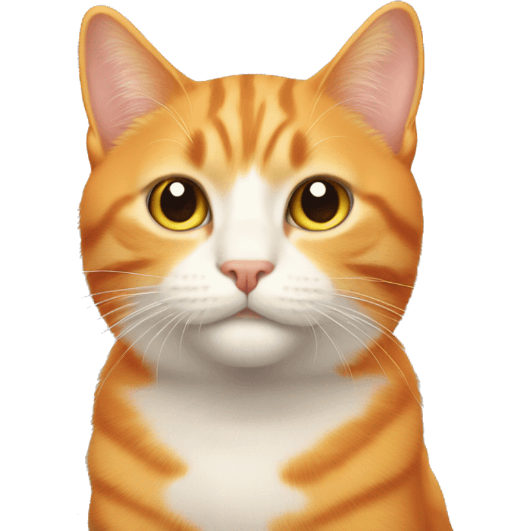 Orange Cat cute emoji