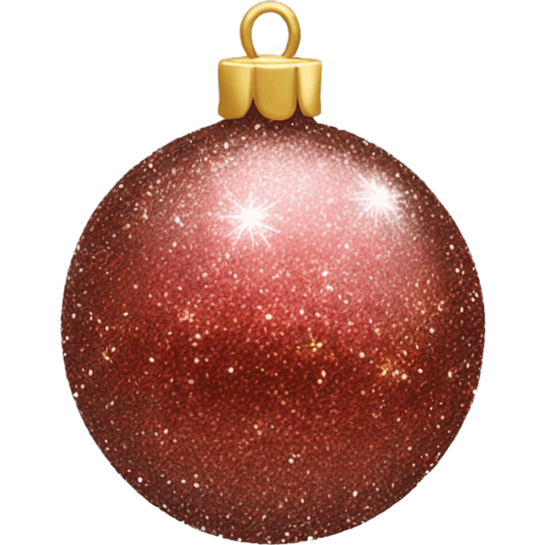 glitter Christmas bauble emoji