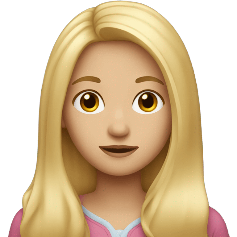 A girl with blonde hair  emoji