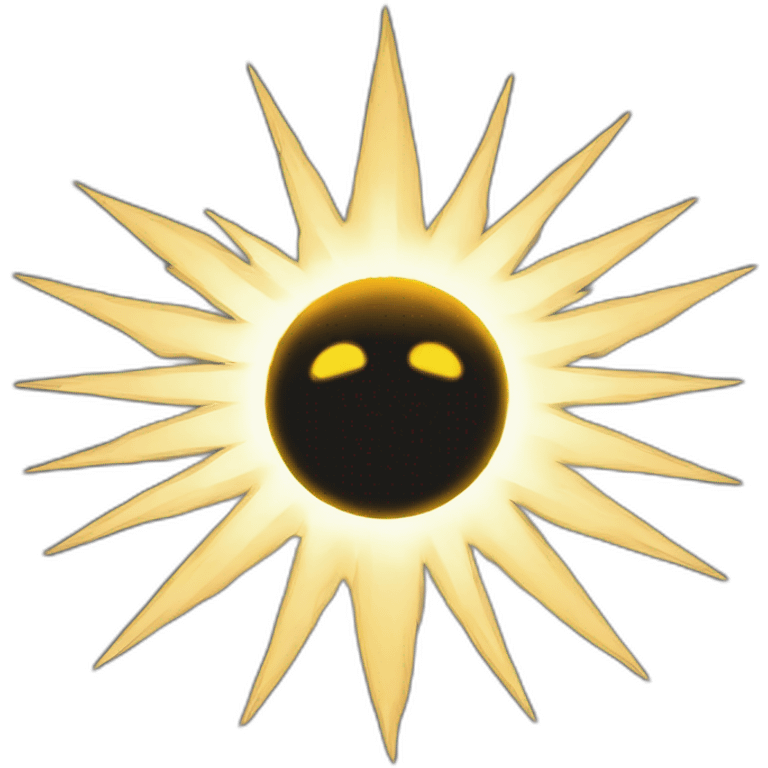 Éclipse solaire annulaire emoji