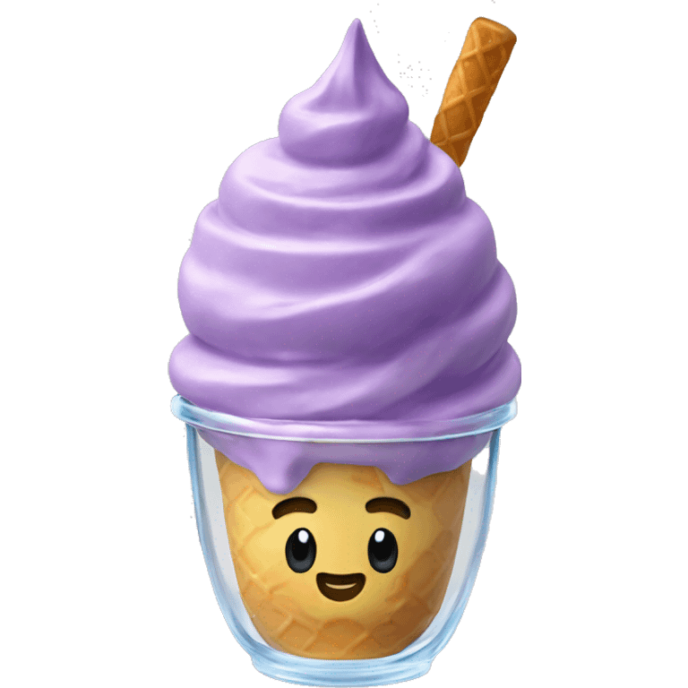 halo halo ice cream in a glass cup emoji