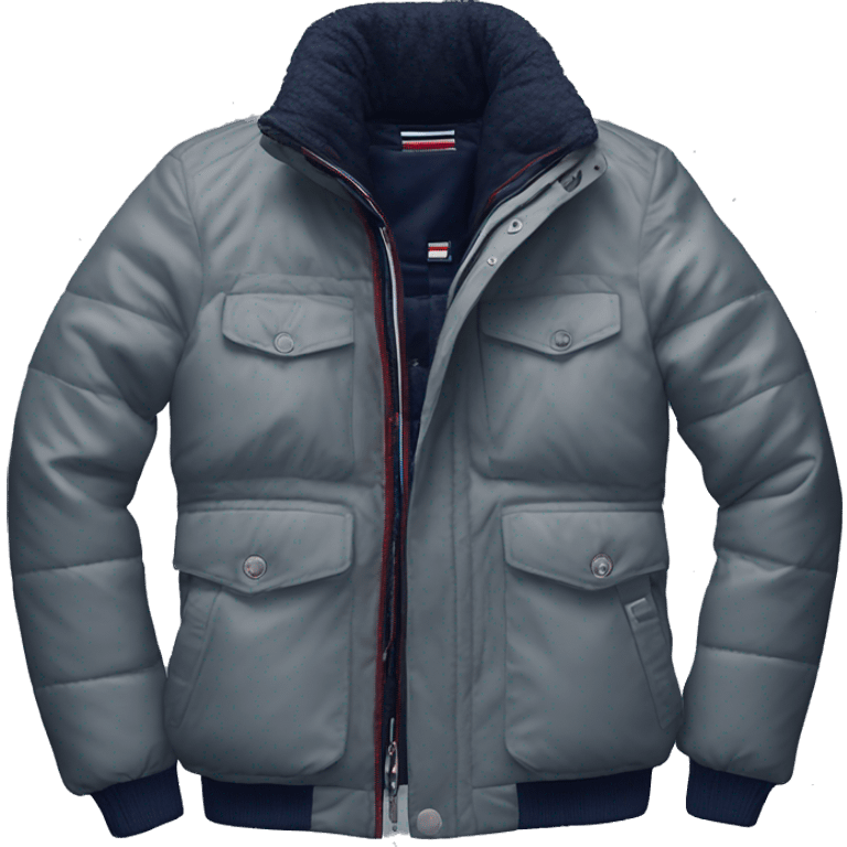 photorealistic tommy hilfiger winter jacket emoji