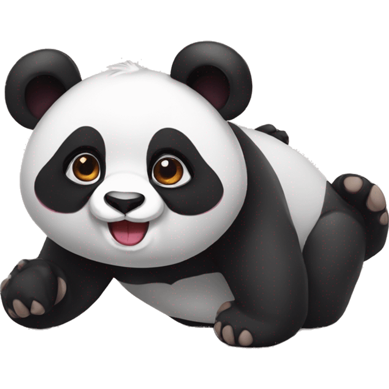 Panda amoureux emoji