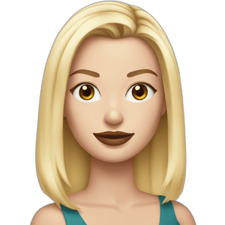 Margot robbie with straight hair emoji