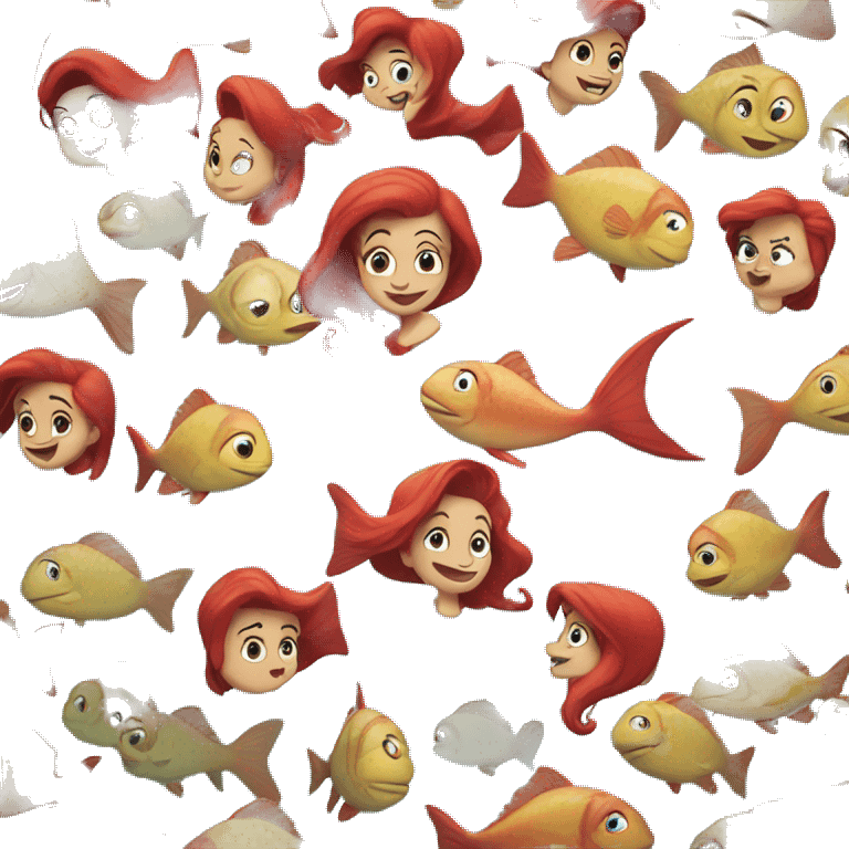 Fishof the little mermaid  emoji