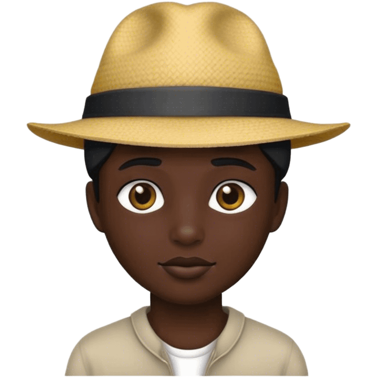 Black money wearing a hat emoji