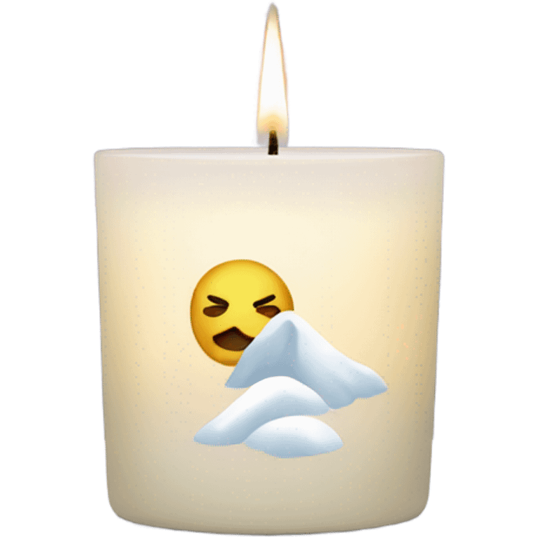 winter vibe candle emoji