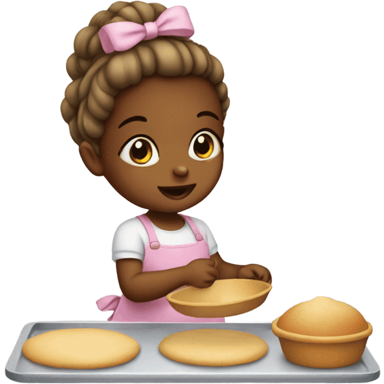 Baby  girl baking  emoji