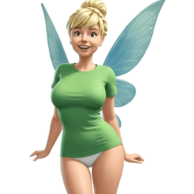 blonde fairy in forest setting emoji