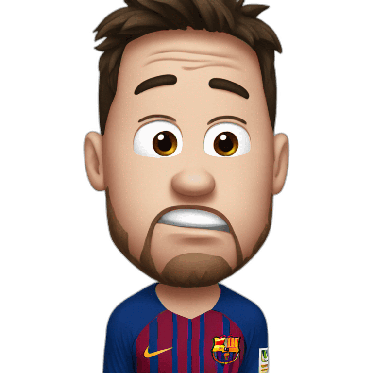 Messi cry emoji