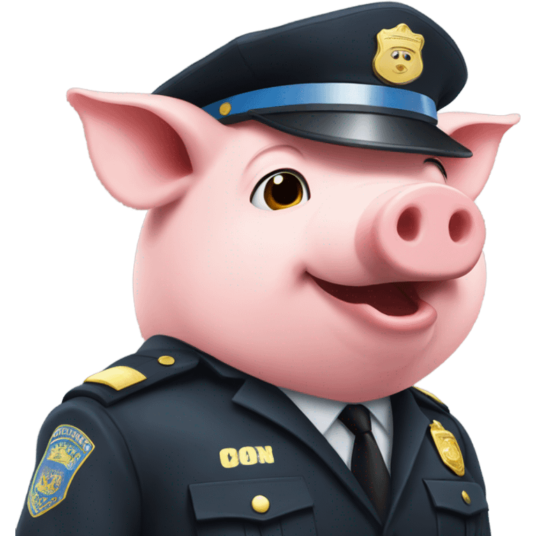 Pig as a cop emoji