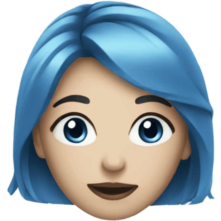 blue cosmetic emoji