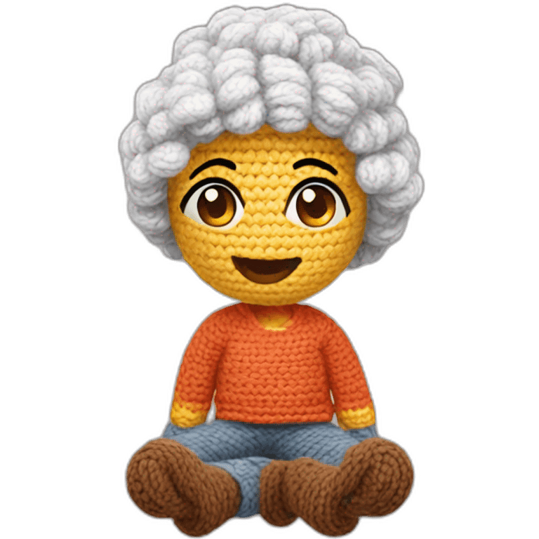 Crocheting emoji