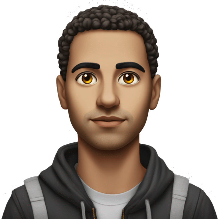 guy 24 years old egyptian 2011 photorealistic serious emoji