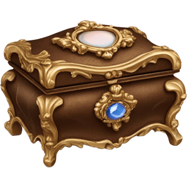 rococo brown jewelry box emoji