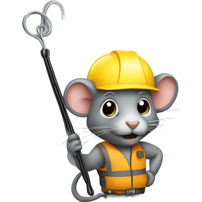 rat workman holding zip tie emoji