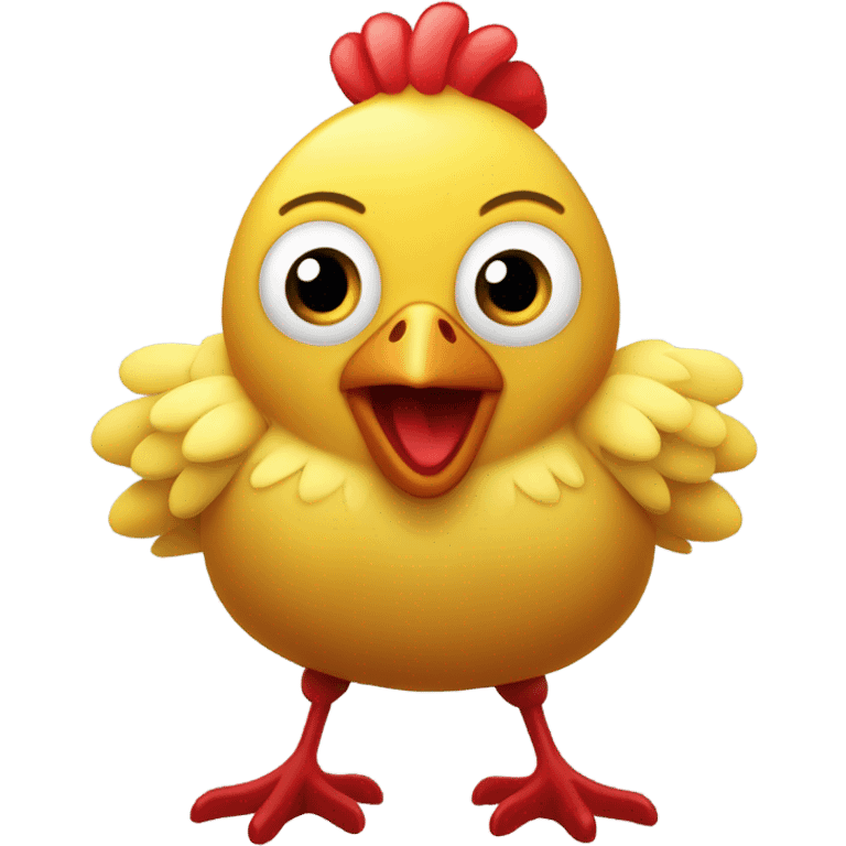 Haz un emoji de pollito enamorado  emoji