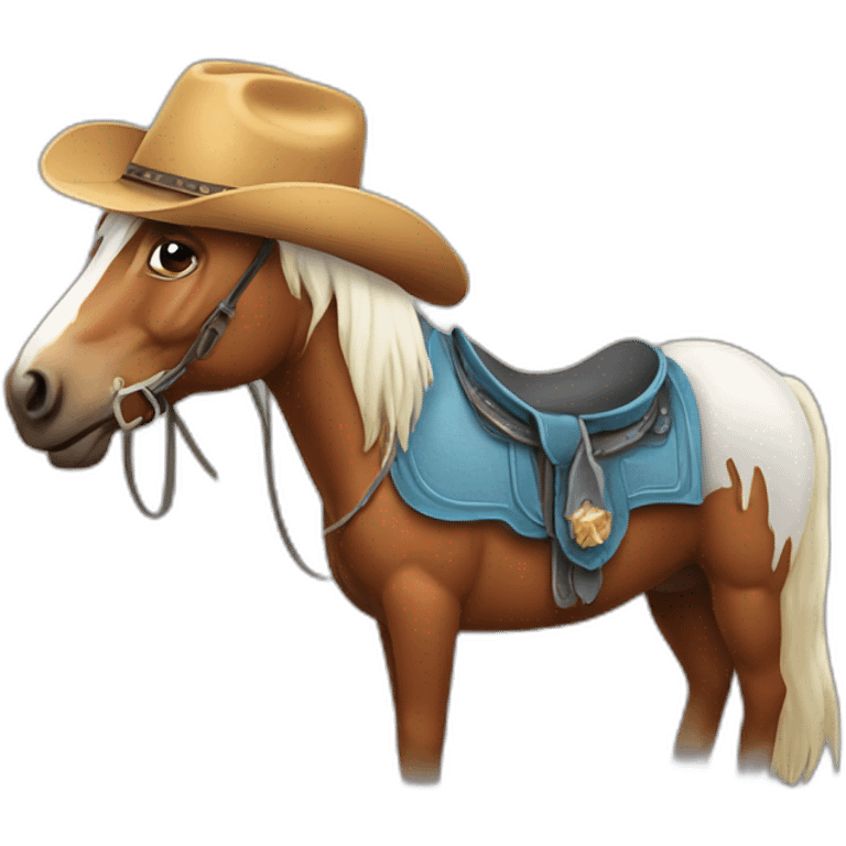 Horse with cowboy hat emoji