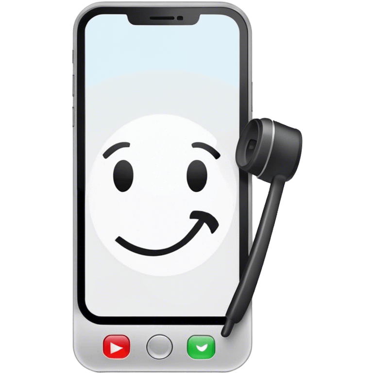 a mobile phone holding up a ‘do not disturb’ sign emoji