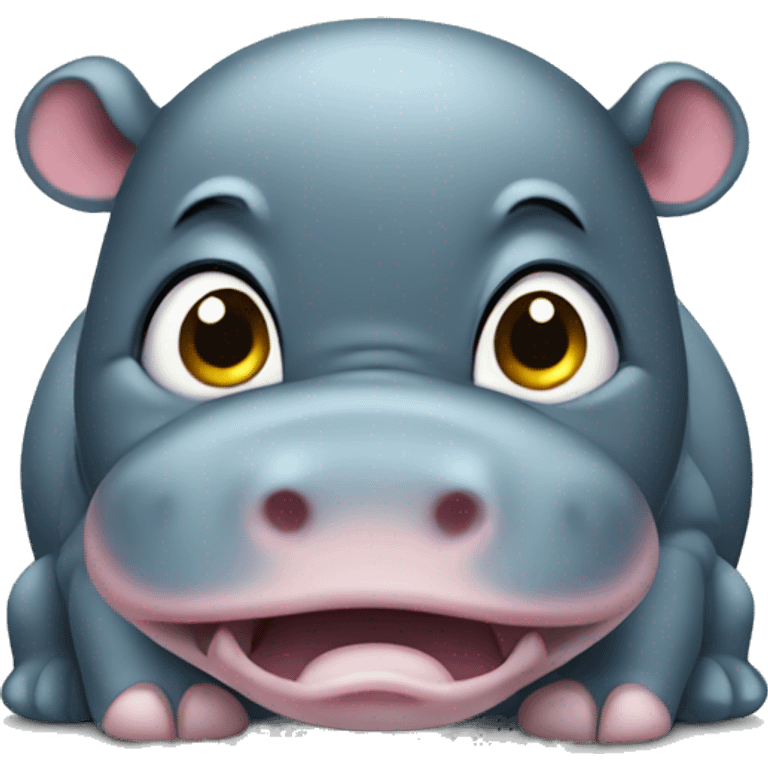 Angry baby hippo emoji