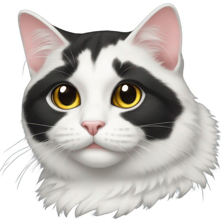 Tuxedo cat emoji