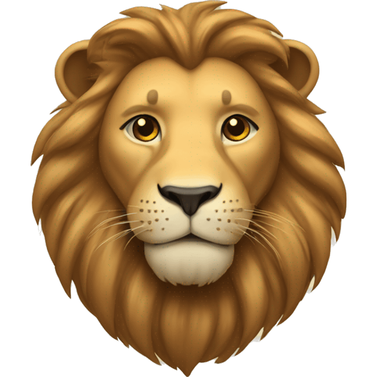 Lion with love emoji