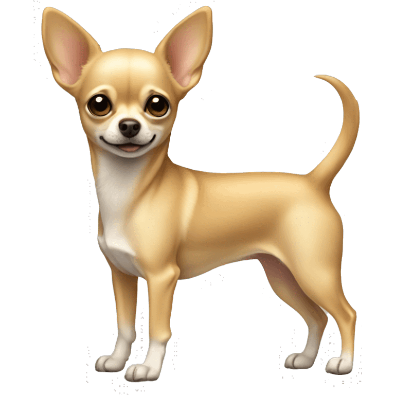 Full-length beige Chihuahua emoji