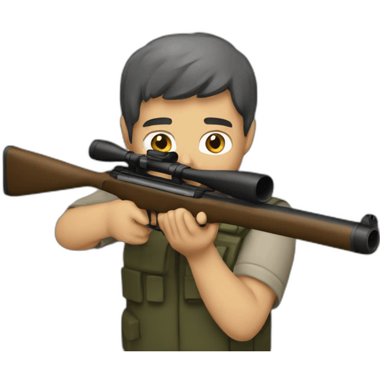 Man aiming rifle emoji