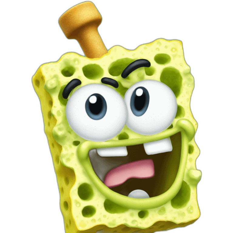 Sponge Bob dab emoji