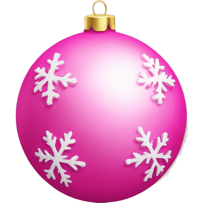 Christmas Tree Balls pink  emoji